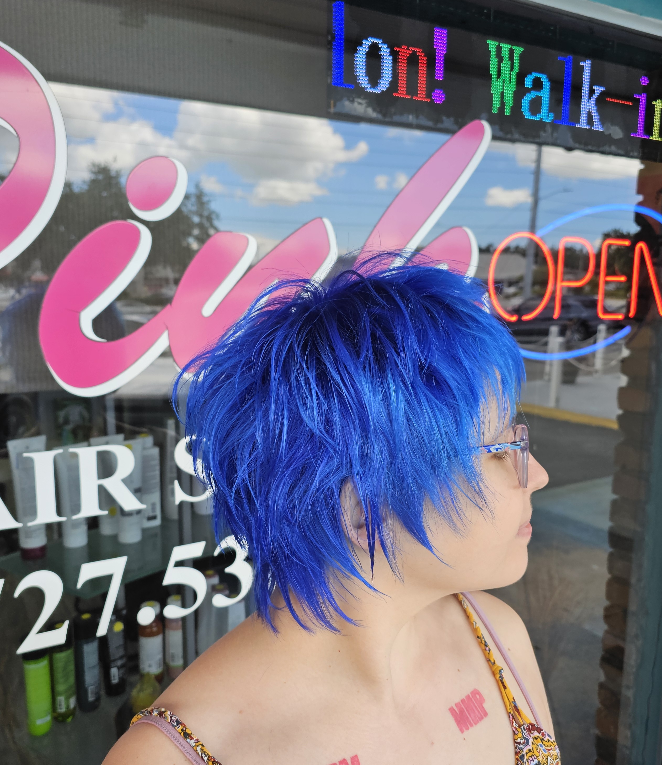 Perm at Pink Hair Salon, Clearwater FL